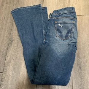 Hollister destroyed flare jeans